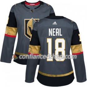 Adidas Maillot de Hockey Vegas Golden Knights James Neal 18 2017-2018 Gris Authentic - Femme
